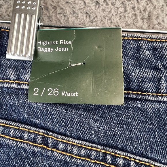 New Wild Fable Women’s Distressed Highest‎ Rise Baggy Jeans size 2/26 Waist - Picture 10 of 14